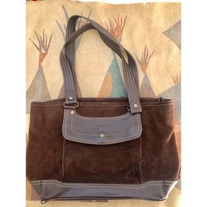 Eddie Bauer- Vintage Leather/suede Purse
